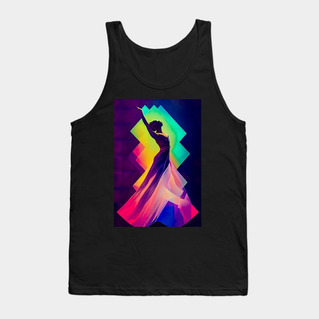 Woman Dancing Tank Top by Chris Beaven Studio